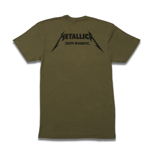 Death Magnetic Cover T-Shirt (Olive Green) - Medium, , hi-res
